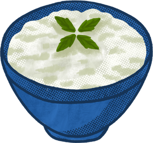 Pop Kitsch Textured Indian Food Raita