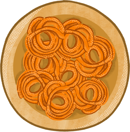 Pop Kitsch Textured Indian Food Jalebi